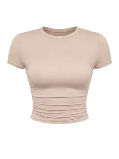 Crop and one side tie tops